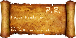 Peitz Ramóna névjegykártya
